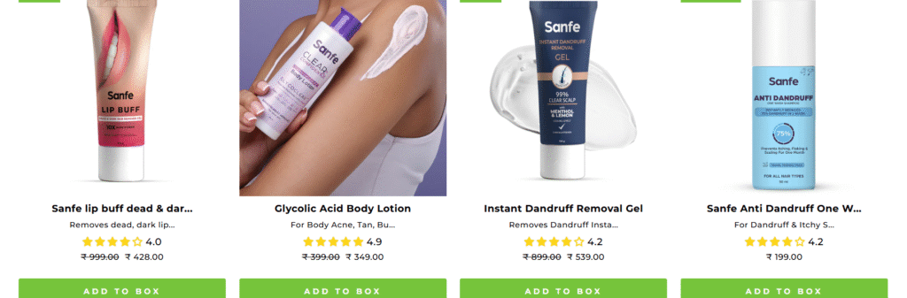 What Products Are Available with the Sanfe Coupon Code ARCH15?